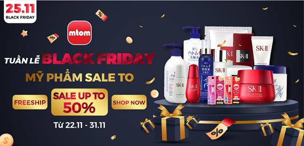 Black Friday – Tuần lễ khuyến mãi không giới hạn trên mTom